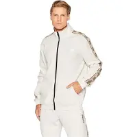 GUESS Sweat de sport 'MICKEY' beige / noir / argent / blanc cassé