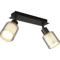 Globo Lampe de plafond à design Villegas Deux pistolets légers en métal