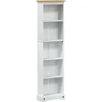 vidaXL Bibliothèque Blanc 46 x 20 x 170 cm Pin massif