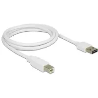 DeLOCK Câble EASY-USB 2.0 A vers B 1 m blanc, connectable des deux côtés