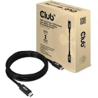 Club 3D Club3d CLUB3D USB4 Gen3x2 Type-C Bi-Directional Cable 8K60Hz, Data 40Gbps, PD 240W(48V/5A) EPR M/M 2m / 6.56ft