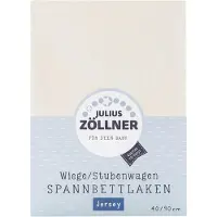 Julius Zöllner Spannbetttuch Jersey Ecru 90x40cm