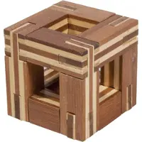 Gigamic Jeu de logique - - Casse Tete Bambou Magique - Difficulté 3/5 - Enfant - Carré Magique