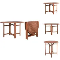 vidaXL Table de jardin pliante 120 x 70 x 74 cm Bois d'acacia massif - Tables de jardin