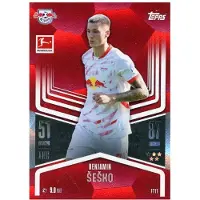 Topps FT11 - Benjamin Sesko - Flex Tech NUMÉROTÉ 4/5 ROT - 2024/2025