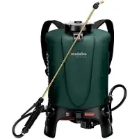 Metabo Pulvérisateur à Dos sans Fil RSG 18 LTX 15, 18 V, Valve Manuelle, Buse de Réglage 1.7mm, Sans Batterie ni Chargeur