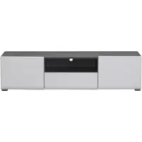 Preisbrecher TV-Board >Borca< in Opaque White - 153x38,5x41,5cm (BxHxT)