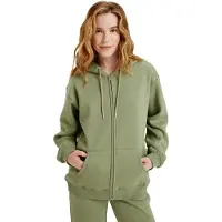 Roxy Surf Stoked Full Zip Sweatshirt Vert S Femme