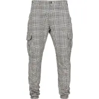 Urban Classics Pantalon cargo gris chiné / blanc