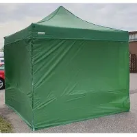 Pártystany-Jičín s.r.o. Tente de réception à armature en ciseaux 3 x 3 m ALU Standard 450 g/m² - 4 panneaux latéraux pleins, blanc