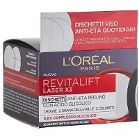 L'Oréal Paris, Revitalift Laser X3, Glycolic Acid, Anti-Ageing, Peel-Off Pads, 30 pcs