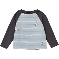 s.Oliver T-Shirt bleu clair / gris foncé / rouge / blanc