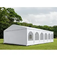 Pártystany-Jičín s.r.o. Tente de jardin 8x12 mètres, PVC PREMIUM, ignifuge - Blanche