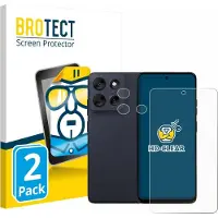 BROTECT Protection Clair (2 pcs, Motorola Moto G56), Téléphone portable : film de protection, Transparent