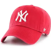47 Brand Hommes, Casquette, Relaxed Fit Cap - Clean Up New York Yankees Rot, Rouge
