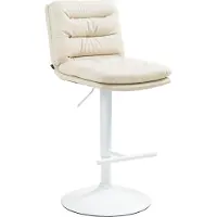 BellaFurn Tabouret de bar en similicuir - Tabouret élégant - Grand confort d'assise, design réglable et pivotant