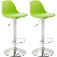 BellaFurn lot de 2 tabourets de bar modernes - hauteur réglable - similicuir facile d'entretien