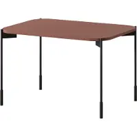 BellaFurn Table basse rectangulaire Sonatia 70 x 45 cm avec pieds métalliques | Couleur : rouge bordeaux | Dimensions : 70 x 45 x 50 cm