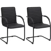 BellaFurn lot de 2 chaises de salle à manger - chaises design en similicuir - rembourrage confortable, n'abîme pas le sol
