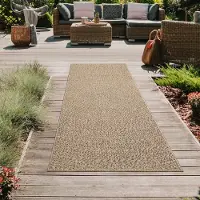 Teppichhome24 Tapis d'extérieur en sisal pour balcon, terrasse et jardin Taille - 80 x 250 cm
