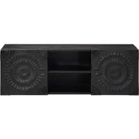 vidaXL Meuble TV noir, 105 x 30 x 35 cm