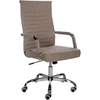BellaFurn Chaise de bureau ergonomique - chaise de bureau - hauteur réglable, design confortable | Couleur : taupe | Matériau : poussière