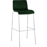 BellaFurn Tabouret de bar velours - Tabouret de bar - Confort ergonomique - Structure chromée - Rembourrage moelleux 75 cm