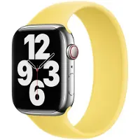 Apple Bracelet solo en silicone pour Watch | 38/40/41/42 mm - Taille 1 - Lemon Zest