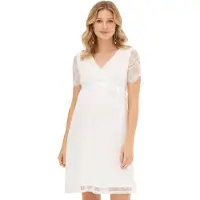 O46BPX (MB1) Robe de mariée courte blanche Playful pour femme, idéale pour l'allaitement, référence 975080