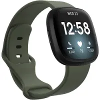 IMoshion Bracelet en silicone pour le Fitbit Versa 4/ 3 / Sense (2) - Vert