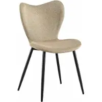 BellaFurn Chaise de salle à manger Taupe - chaise en velours - confort ergonomique - structure métallique stable, facile à utiliser