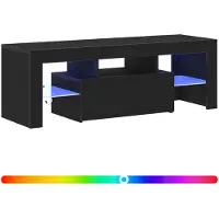 vidaXL Meubles TV, 120 x 35 x 40 cm, noir, imitation chêne, panneaux de particules