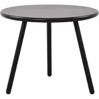 BellaFurn Table de jardin moderne, table de salon résistante aux intempéries, design inoxydable -UV-résistant | Couleur : noir