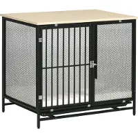 PawHut Paws Niche pour chien avec tablette - 80x55x71 cm