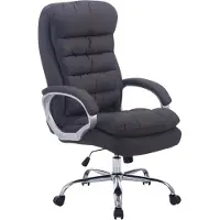 BellaFurn Chaise de bureau ergonomique XXL - Chaise de bureau - Tissu d'entretien facile UpleCholsthery | Couleur : gris foncé