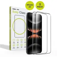 Mobile Origin EasyGlass iPhone Air Schutzglas / 2 Stück (2 pcs, Apple iPhone Air), Téléphone portable : film de protection, Transparent