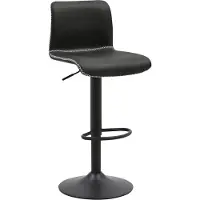 BellaFurn Tabouret de bar en similicuir - chaise de comptoir - hauteur réglable et fonction rotation 360