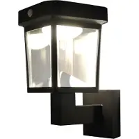 LUMILED Lampe solaire murale Lampe solaire murale extérieure avec détecteur de mouvement Blanc neutre 4000K Lampe murale extérieure Lampe solaire LED Lampe de sécurité Lampe de jardin Éclairage de chemin IP44