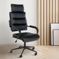 BellaFurn Chaise de bureau ergonomique - chaise de bureau - grande stabilité et confort durable | Couleur : noir/noir