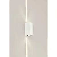 NCC-Licht Applique murale LED blanche Up&Down 6W 375lm blanc chaud 2700K intérieur & extérieur IP54