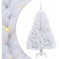 Syfax Sapin de Noël Artificiel à Branches Articulées Blanc 150 cm