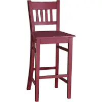 Casa Padrino Chaise de bar en bois massif - Shabby Chic style campagnard Tabouret de bar