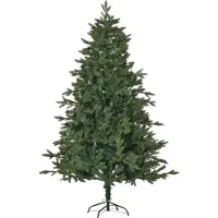 Youjia Sapin de Noël artificiel de 1,8 m, sapin de Noël en PVC, PE et métal, vert, Ø 120 x 180 cm,