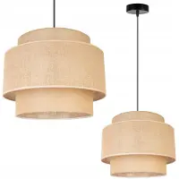 Light11 HOME Suspension, lustre, abat-jour, Boho Juta