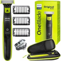 Philips OneBlade QP2724/10 Kit de rasage Noir Vert avec étui Tondeuse
