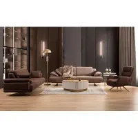 Xl Moebel Gmbh Beige-Braune Wohnzimmer Sofagarnitur 3 Sitzer Polstersessel Couchtisch
