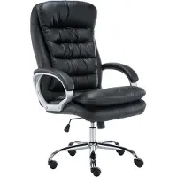 BellaFurn Chaise de bureau XXL - chaise de bureau confortable, design ergonomique et haute qualité. Apprentissage artificiel. Couleur de la finition : noir