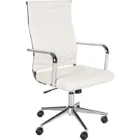 BellaFurn Chaise de bureau ergonomique - chaise de bureau - grand confort d'assise, réglable en continu | Couleur : blanc