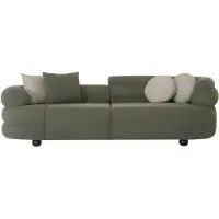 AEA Edles Grünes Textilsofa Wohnzimmer Couch Polstersofas Relaxcouch