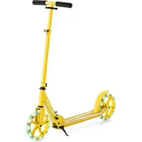 Northix Trottinette pliable avec une capacité de 110 kg, 2 roues LED, hauteur réglable